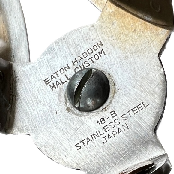 EATON HADDON HALL Mid Century Modern 3 Condiment Server Caddy Stainless Japan - Picture 6 of 6